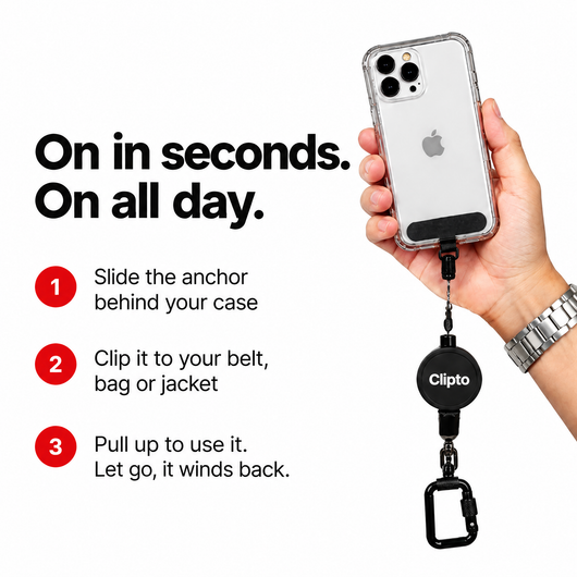 Clipto Retractable Phone Leash