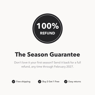 The Season Guarantee: full refund through February 2027
