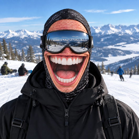 Grin Face Ski Mask