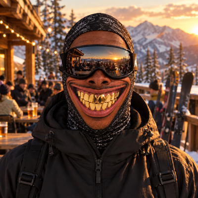 Grin Face Ski Mask